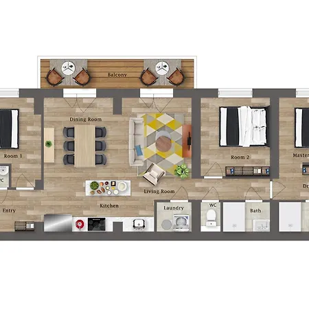 3 Bedroom, Ski-in Ski-out Bois Colombes Appartement
